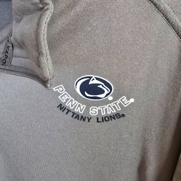 NWT Champion Penn State Univ Women's Quick Dry Grey  Quarter-Zip 2XL - Picture 2 of 8
